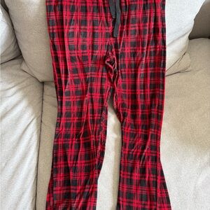 George Red and Black Plaid Lounge Pants